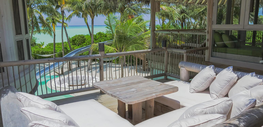 beachfront villa  maldives